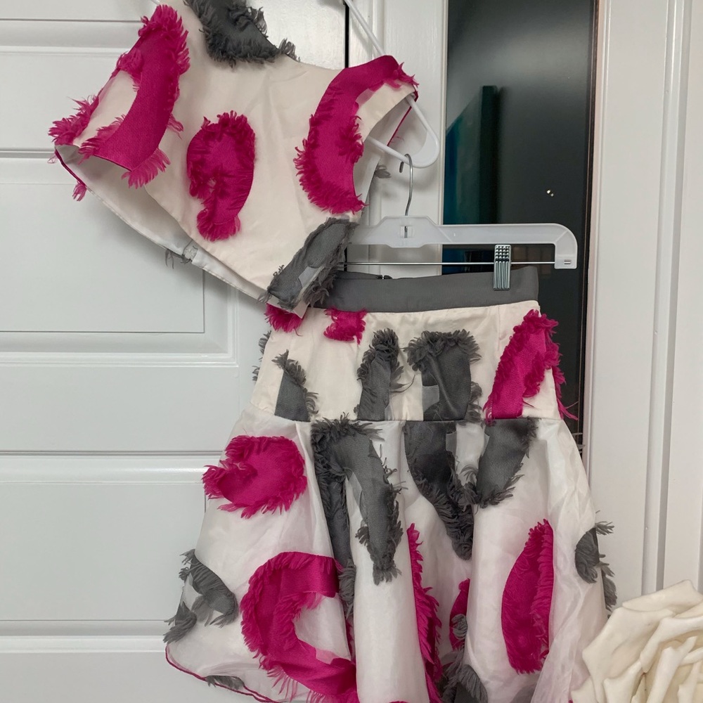 Zoe Ltd matching crop top and skirt